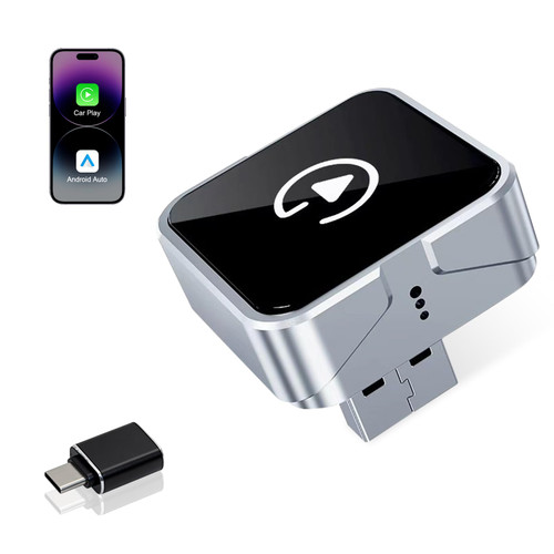 Wireless CarPlay Adapter for Apple CarPlay & Android Auto, USB-C/Type-C