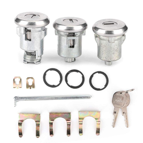 Door Trunk Key, Door Lock Cylinder Cutlass Doors/Trunk Cutlass Lock Locks Set Door Trunk Key Kit 654394765282 Replacement