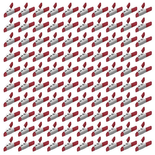 Lot of 100 2" inch Spring Metal Clamps - Wholesale Bulk