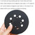 2 Pack 5 Inch 8 Hole Hook and Loop Replacement Sanding Backing Pad Sander Pad for 5" Craftsman CMCW220B & CMEW231 Random Orbit Sander
