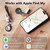 Tukio Air Tracker Tags-4 Pack (iOS Only), [Apple MFi Certified] Key Finder