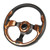 YEHICY 12.5" Wood Grain Boat Steering Wheel with 3/4" Tapered Shaft Adapter