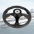 YEHICY 12.5" Wood Grain Boat Steering Wheel with 3/4" Tapered Shaft Adapter