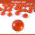 HUIANER Red-Orange Flat Glass Marbles, 100PCS 1lb Vase Filler Beads