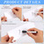 Acrylic Dry Erase Name Tent Cards, 15 Sets Reusable White Name Plates with Black Markers, 8.7 x 2.8 x 1.9 Inches Wipe Clean Desk Tags for Classroom, Office, Conference, Wedding