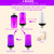 Bitrue LED Purple Flame Bulbs, 4 Modes, E26 Base,Decor Light, Purple-2 Pack