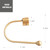 Adjustable Bronze Curtain Holdbacks, Foldable Tiebacks for Heavy Drapes