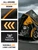 Tokept Full Enclosed Motorcycle Cover, 108" L x 45" W x 59" H, 600D Waterproof Heavy Duty UV Resistant, Fits Harley BMW Kawasaki Yamaha Honda Suzuki, with Reflective Strips Vents, Black&Grey