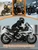 Tokept Full Enclosed Motorcycle Cover, 108" L x 45" W x 59" H, 600D Waterproof Heavy Duty UV Resistant, Fits Harley BMW Kawasaki Yamaha Honda Suzuki, with Reflective Strips Vents, Black&Grey