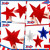 Sinload 18 Pcs Patriotic Veterans Party Decor Red White Blue 3D Large Stars