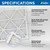 Glasfloss ZL 12x22x1 MERV 10 Pleated AC Furnace Air Filters. 6 Pack