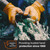 GLOVEWORKS Nitrile Gloves Disposable Orange 8 mil, X-Large 3 Boxes of 100