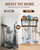 Lorbro Broom Holder Wall Mount with Cleaning Supplies Storage, Heavy Duty