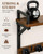 Lorbro Broom Holder Wall Mount with Cleaning Supplies Storage, Heavy Duty