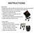 Huouo 4 Set Hot Tub Spa Cover Locks w/Key Pinch Center Release - Strap Buckle Broken Latch Repair Kit with Screws