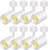 VANoopee 8 Pack J Type Track Lighting Heads 10W Dimmable LED Track Light Heads for Juno Track Light Replacement Fixtures Bright 3000K Warm White Ceiling Spotlight, Flicker Free CRI90+ 24° 800lm White
