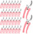 Chumia 30 Pack Garden Shears Flower Clippers for Plant Cutting, Pink
