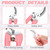 Chumia 30 Pack Garden Shears Flower Clippers for Plant Cutting, Pink
