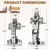 Corner Cabinet Hinge 180°&135° Soft Close for Lazy Susan Bifold Doors, 4P