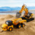 Ssccgym 16.5 Inch Remote Control Dump Truck 11-Channels 1/16 Scale 6.6LBS Load Capacity RC Heavy Duty Semi Alloy Construction Vehicles Toy for Boys Kids 8y+ 12y+ (6-Wheels)