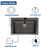 Kitchen Sink Grid 26" x 14", LOCVCDA Sink Protectors for Kitchen Sink with Rear Drain, Sink Bottom Grid, Stainless Steel Sink Protector, Sink Grate for Bottom of Kitchen Sink (26" x 14" - Rear Drain)