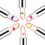 6 PCS Flower Lipsticks Gift Set, Color Change Lip Goss for Girls amd Women