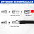 AURORA CAR Pressure Washer Sewer Jetter Nozzle, 3/8" Quick Connect 5000 PSI