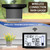 Wireless Rain Gauge Outdoor, Self-Emptying Digital Rain Gauges Outdoors Best Rated, Electronic Rain Measure Gauge for Yard, Freeze Proof Rain Gauge with Thermometer, Remote Rain Meter for Garden
