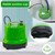 Goyappin Tankless Water Heater Flushing Kit Includes 1/6HP Submersible Utility Water Pump with Adapters & 3 Gallons Pail & Hoses & Suction Cup Stabilizer, Efficient Cleaning Heater Flush Kit