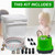 Goyappin Tankless Water Heater Flushing Kit Includes 1/6HP Submersible Utility Water Pump with Adapters & 3 Gallons Pail & Hoses & Suction Cup Stabilizer, Efficient Cleaning Heater Flush Kit