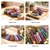 BLAZWF 50Pcs 2.9IN Multicolor Wooden Clothespins