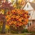 Guagb Fall Flowers Artificial for Outdoor Decoration, 6 Bundles Faux Fall Flowers Fake Rose with Artificial Mums for Front Porch Garden Patio Window Box Outside Autumn Home Indoor Decor (Fall Orange)