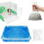 Joddguu 50 Pcs Disposable Rabbit Cage Liners, Small Animals Leak Proof Plastic Litter Box Film Liners for Bunny Guinea Pig Hamster Chinchilla Bird Clear Tray Covers Toilet Film Bags (27″)