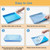Joddguu 50 Pcs Disposable Rabbit Cage Liners, Small Animals Leak Proof Plastic Litter Box Film Liners for Bunny Guinea Pig Hamster Chinchilla Bird Clear Tray Covers Toilet Film Bags (27″)