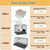 Joddguu 50 Pcs Disposable Rabbit Cage Liners, Small Animals Leak Proof Plastic Litter Box Film Liners for Bunny Guinea Pig Hamster Chinchilla Bird Clear Tray Covers Toilet Film Bags (27″)