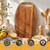 TREWAVE Mixer Slider Mat with 4 Caster Wheels, Pine Wood Sliding Tray