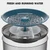 DEEIPET 8 Packs Cat Water Fountain Food Grade Replacement Filters & Sponges for 74oz, 135oz Automatic Pet Fountain Dog Water Dispenser