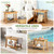 Jekruiet 24" Teak Shower Bench with Handles & Towel Shelf