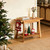 Jekruiet 24" Teak Shower Bench with Handles & Towel Shelf