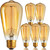 Newhouse Lighting ST64INC-6 ST64 Vintage Light Bulb 6-Pack Edison Bulbs-ST64 Style 60 Watts-Dimmable, Medium (E26) Standard Base E27-Squirrel Cage, 6-Pack, 2.7, Amber