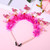 HSWE Flamingo Headband for Women Glitter Rhinestone Tinsel Pink Flamingo Hairband Hawaii Tropical Bird Animal Headpiece Fun Summer Beach Holiday Party Hair Accessories Gift