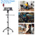Tossbiss Laptop Tripod on Wheels with 2 Shelves