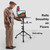 Tossbiss Laptop Tripod on Wheels with 2 Shelves