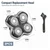 2 Pack Pro 4 Replacement Blades Compatible with Skull & Pitbulls Shaver