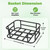 MEGHNA Bike Rear Basket Cargo for E - Bike Heavy Duty Bicycle Rear Basket Detachable Metal Cargo Large Capacity Easy to Install for Electric Bike Cruiser Bike (Black - Basket Only, Large)