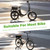 MEGHNA Bike Rear Basket Cargo for E - Bike Heavy Duty Bicycle Rear Basket Detachable Metal Cargo Large Capacity Easy to Install for Electric Bike Cruiser Bike (Black - Basket Only, Large)