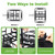 MEGHNA Bike Rear Basket Cargo for E - Bike Heavy Duty Bicycle Rear Basket Detachable Metal Cargo Large Capacity Easy to Install for Electric Bike Cruiser Bike (Black - Basket Only, Large)