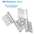 Bonsicoky 5 Inch Heavy Duty Lift Off Hinges, 304 Stainless Steel Detachable Door Hinge with 10 Mounting Countersunk Holes, Lift Off Hinges for Window Cabinet Door, Set of 4