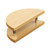 HMXBTO Solid Oak Wood Door Handle Pull 7.9-inch Diameter Half-Round, Natural Oak Finish with Mounting Hardware, Ergonomic Grip Design for Tempered Glass, Barn and Sauna Doors