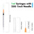 100 Pack 1ml Lab Syringes with 25Ga 1 Inch Needle Luer Lock, Individually Sealed Packed